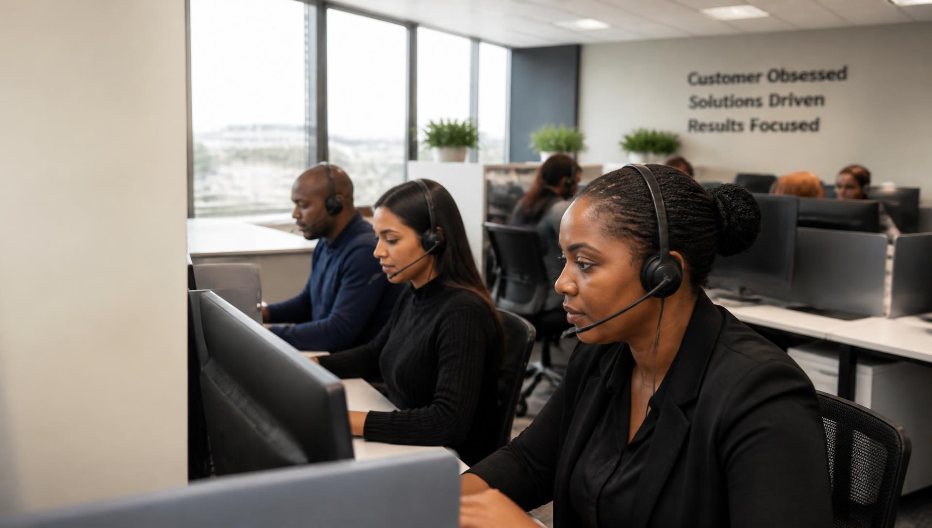 South African call centre workers